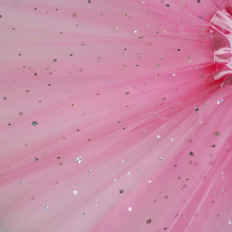 WINROLA Girls Stars Sequins Tutu Skirt Princess Ballet Dance Tutu Dress 3 Layered Halloween Christmas Tutu - Image 4